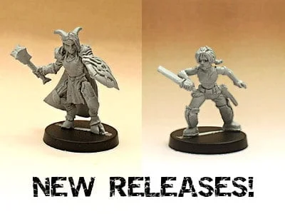 New fantasy and post-apocalyptic gaming miniatures from Ex Manus Studios